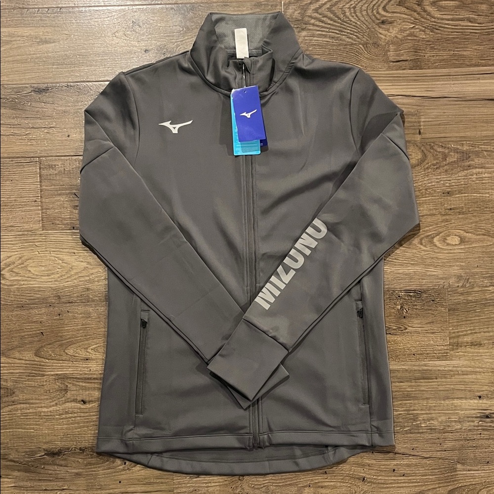 Mizuno Women’s Lightweight Charcoal Full-Zip Jacket